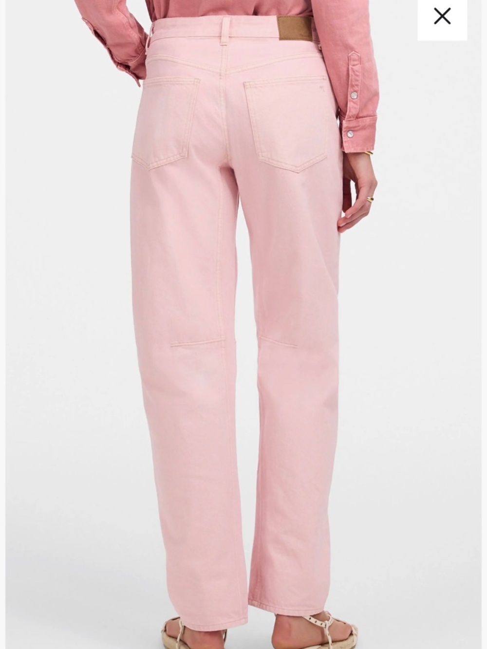 Madewell Darted Barrel in Pink - Picture 2 of 4